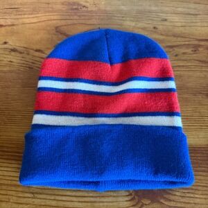 Retro Striped Beanie Bold Primary‎ Colors Streetwear Winter Hat Cozy Comfort